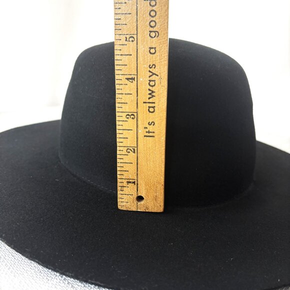 Gigi Pip Black Australian Wool Wide Brim Hat Size 61 main image 14